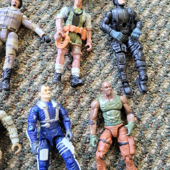 Military Army Soldier Action Figures Large Lot x 9 With Boat Moto Accessories T7 - Picture 4 of 7